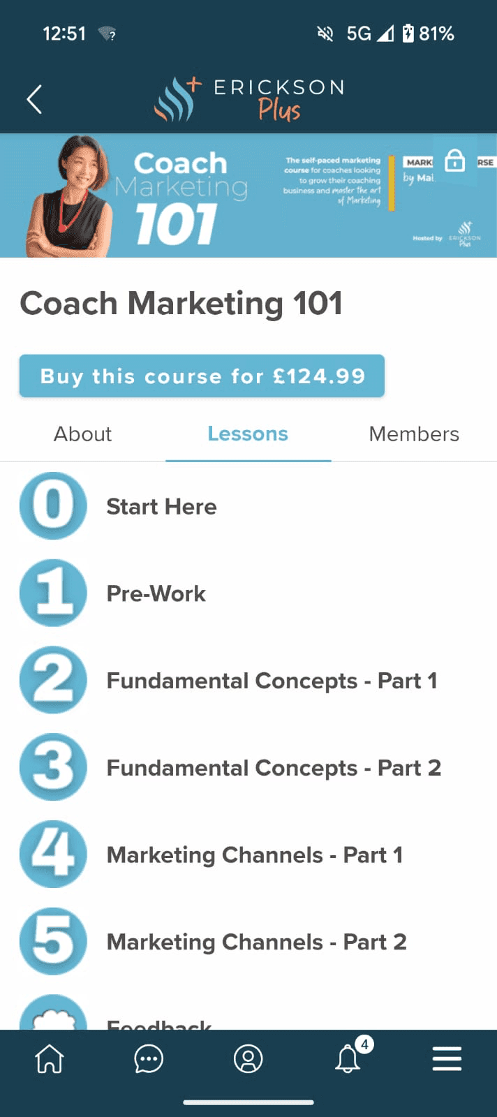 Sell new courses